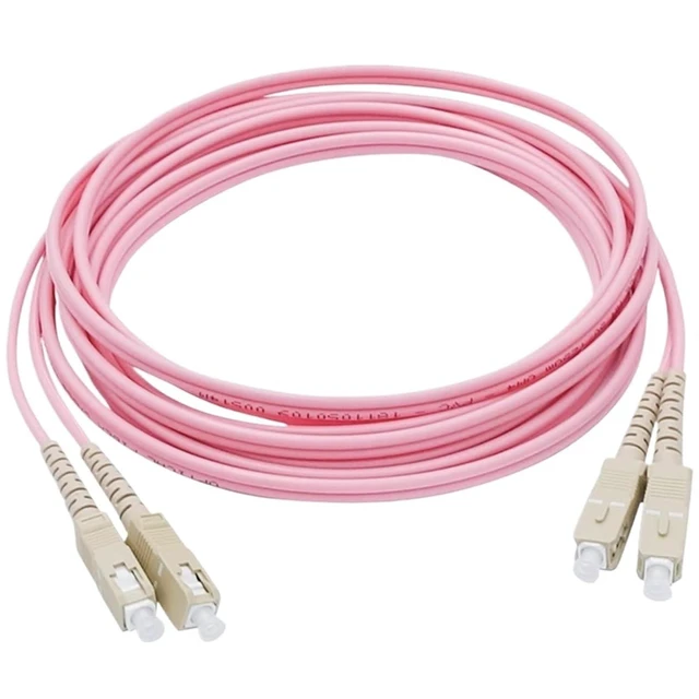 Alt view image 3 of 5 - OM4 Patch Cord 1-100M LC-LC Duplex 10 Gigabit multimode DX SC FC ST Dual core MM Optical Fiber Extension Cable sc-lc FTTH Jumper(100M,ST-ST)
