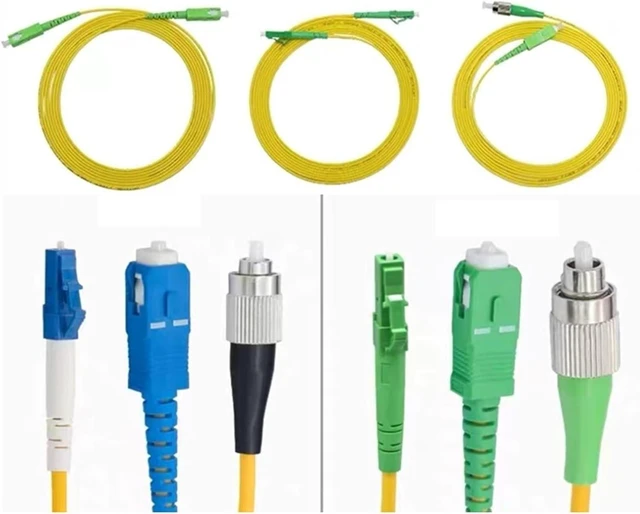 Main image of Optical Fiber Jumper 1-100m LC-SC-ST-FC UPC A SM patchcord Simplex Square to Round Extension Cable FTTH Optic(60M,LCA-ST)