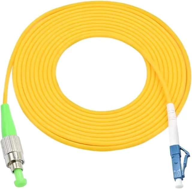 Alt view image 3 of 6 - Optical Fiber Jumper 1-100m LC-SC-ST-FC UPC A SM patchcord Simplex Square to Round Extension Cable FTTH Optic(60M,LCA-ST)