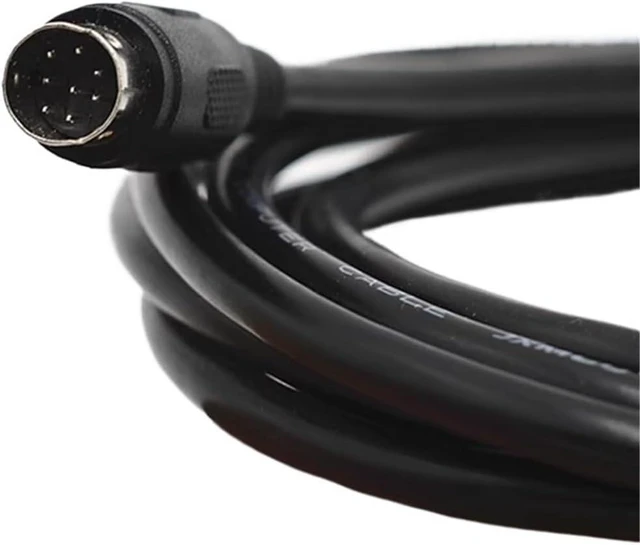 Alt view image 2 of 3 - MT/GL/GT Touch Screen Connected to FX Communication Cable Round Port MD8 Pin to 9-Hole RS422 Cable(8M)