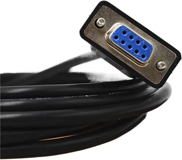 Alt view image 3 of 3 - MT/GL/GT Touch Screen Connected to FX Communication Cable Round Port MD8 Pin to 9-Hole RS422 Cable(8M)