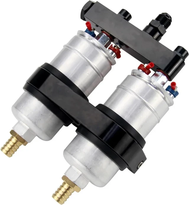 Alt view image 3 of 6 - 2pcs 044 Racing External Fuel Pump with Mounting Bracket 0580254044 Universal E85