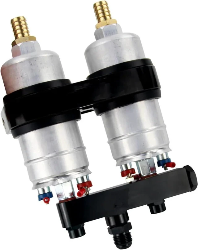 Alt view image 4 of 6 - 2pcs 044 Racing External Fuel Pump with Mounting Bracket 0580254044 Universal E85