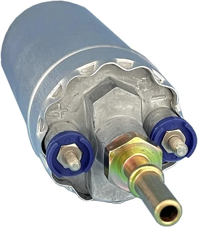 Alt view image 4 of 4 - 12V External Fuel Pump 5 Bar 150L/H Aluminum Alloy 0580464075 0580464096 Replacement