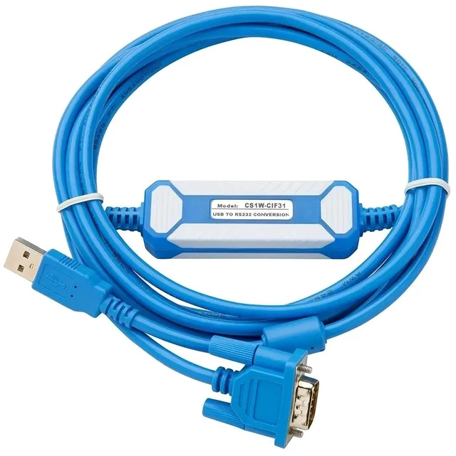Main image of USB Switch Serial Cable CS1W-CIF31+ USB-CIF31 USB to R232 Optical Isolation Programming Cable Adapter 232 Converter(Gold Plated Version)
