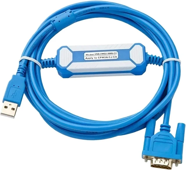 Alt view image 2 of 3 - Upgraded Programming Cable USB-XW2Z-200S-VH for CQM1H / CPM2C Series USB to RS232 for COM1/cm2a/cs