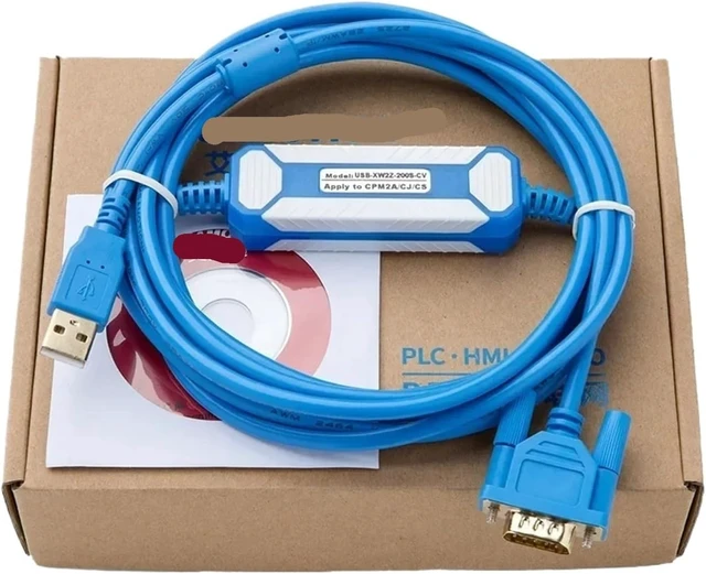 Alt view image 3 of 3 - Upgraded Programming Cable USB-XW2Z-200S-VH for CQM1H / CPM2C Series USB to RS232 for COM1/cm2a/cs