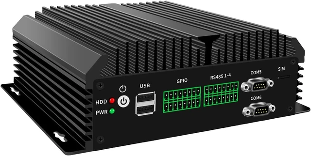 Alt view image 3 of 6 - Fanless Firewall Appliance with QAT, OPNsense, VPN, Router PC, PVE, Denverton Atom C3758, RN02, 4 x 2.5GbE I226-V, 4 x SFP+ X553, DPDK Support, 16G RAM, 256G SSD