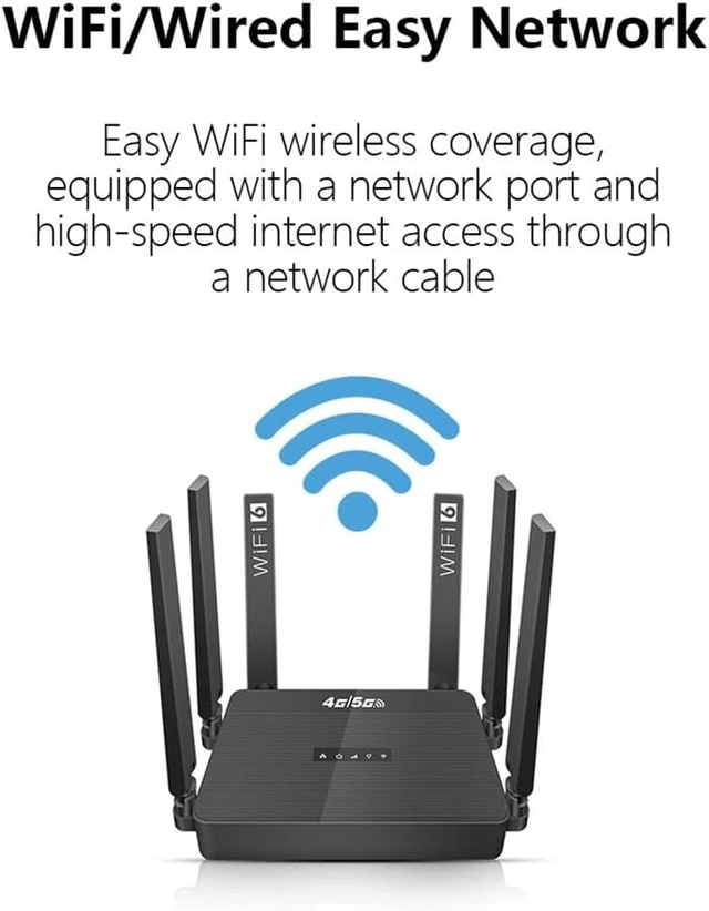 Alt view image 2 of 6 - 4G/5G LTE Cellular Router Europe with SIM Card Slot and Battery