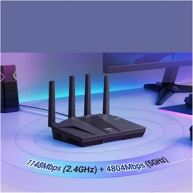 Alt view image 7 of 7 - GL.iNet Flint 2 (GL-MT6000) Enrutador Doméstico Yd Oficina,tecnología Wi-Fi 6 De 8 Transmisiones OpenWrt Puertos Ethernetde2,5G
