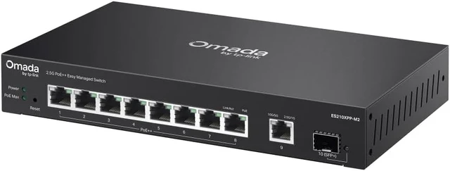 Alt view image 3 of 5 - Omada 8 Port 2.5G PoE++ Easy Managed Switch w/ 2×10G Uplink