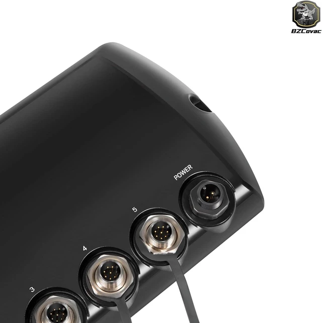 Alt view image 6 of 7 - 408450-1 AS ETH 5PXG 5-Port Ethernet Switch for Humminbird Helix, APEX, SOLIX, XPLORE Fish Finders - Marine Network Hub for Sharing Sonar, MEGA Live, TargetLock & NMEA 2000 Devices