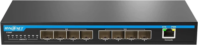 Main image of 10G Switch 8 Port SFP+ Layer 3 Managed for Office, NAS, Workstation