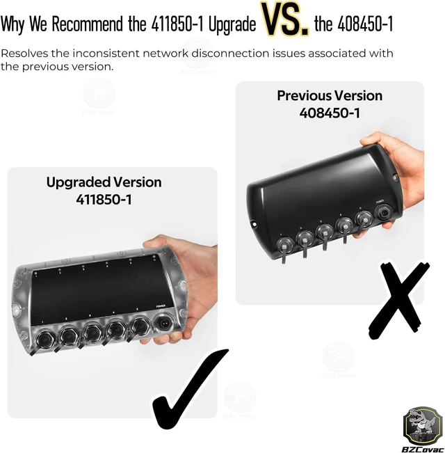Alt view image 2 of 7 - 411850-1 5 Port Ethernet Switch for Humminbird - AS ETH 5PGL Ethernet Box for Helix G3N/G4N, XPLORE, APEX, SOLIX Fish Finders