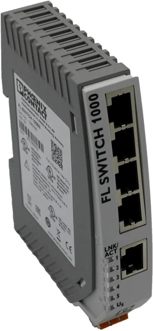 Main image of PHOENIX CONTACT 1085039, Industrial Ethernet Switch, 5 Ports, Unmanaged, FL 1005N Switch