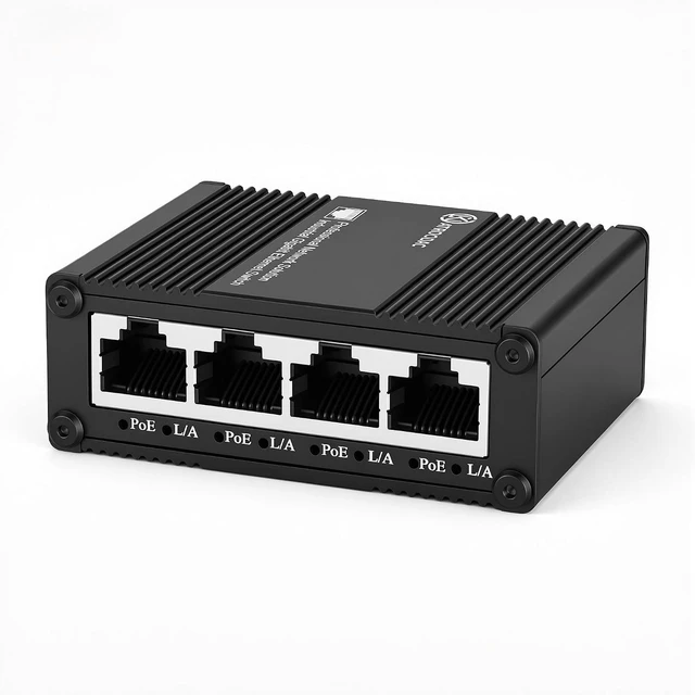 Main image of 5-Port Gigabit PoE+ Switch, Ethernet Switch 4 PoE+ @120W, 1 Uplink