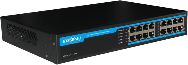Main image of 8 Port 802.3at 10G PoE+ Injector, 8 Port 30W PoE+@150W, 1G/2.5G/5G/10Gbps PoE+ Midspan(Model:PE908R-10G-AT-150W)