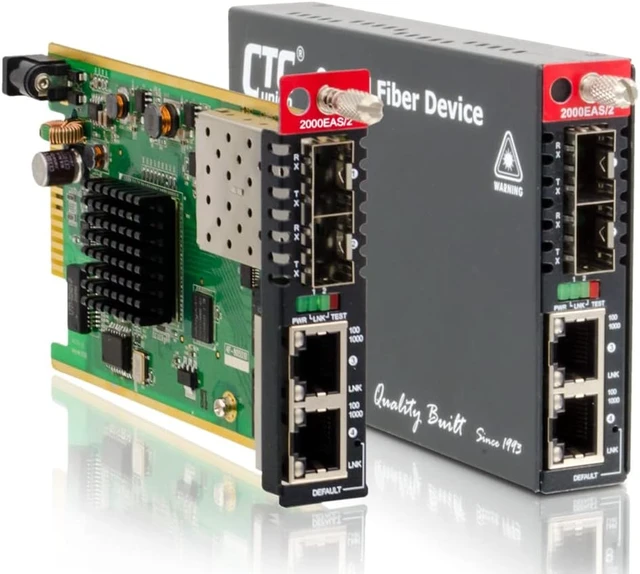 Alt view image 4 of 4 - FRM220A-2000EAS/2, 2X 10/100/1000Base-T + 2X 100/1000Base-X SFP OAM/IP GbE Managed Switch Card