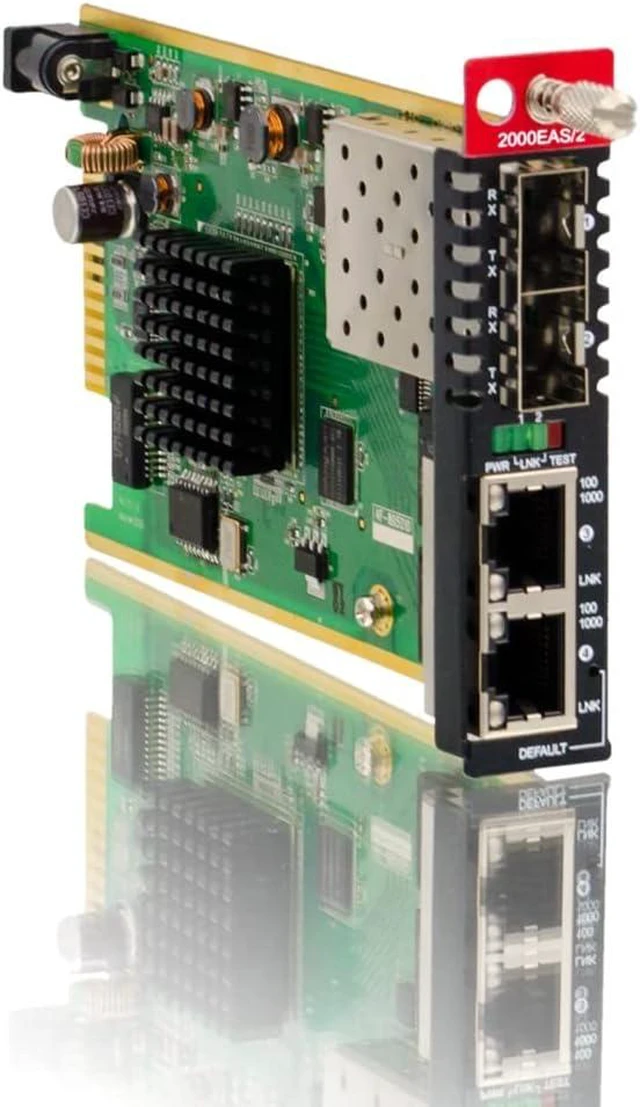 Main image of FRM220A-2000EAS/2, 2X 10/100/1000Base-T + 2X 100/1000Base-X SFP OAM/IP GbE Managed Switch Card
