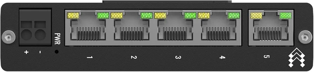 Alt view image 4 of 7 - Teltonika TSW010 TSW010000000 Industrial DIN Rail Ethernet Switch, 5X 10/100 Mbps Ports, Plug and Play, unmanaged, Anodized Aluminum housing