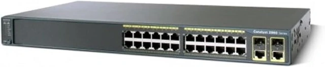 Alt view image 2 of 2 - WS-C2960+24LC-S Catalyst 2960 Plus 24 10/100 (8 PoE) + 2 T/SFP LAN Lite Switch