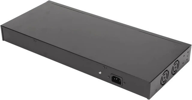 Alt view image 3 of 7 - Gigabit PoE Switch 28 Port Fanless Plug and Play with 150W Power Supply
