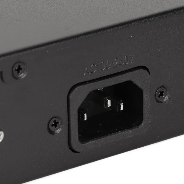 Alt view image 4 of 7 - Gigabit PoE Switch 28 Port Fanless Plug and Play with 150W Power Supply