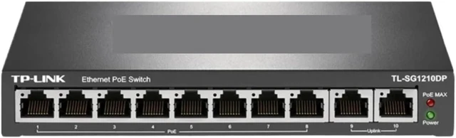Main image of USB Charger Station, 8-Port Gigabit Poe Switch Uplink 2 to 10 Network Splitter