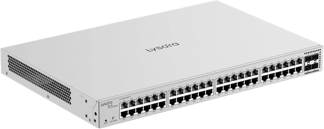 Alt view image 3 of 7 - LS2-24GT4SFP-P 24-Port Gigabit PoE+ L2 Managed Switch
