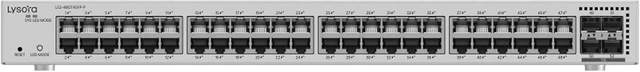 Alt view image 6 of 7 - LS2-24GT4SFP-P 24-Port Gigabit PoE+ L2 Managed Switch