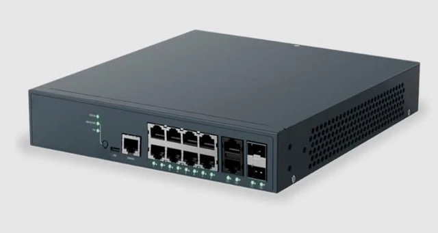 Alt view image 2 of 2 - 17108108PF2 12-Port Managed Layer 2/3 Gigabit PoE+ Switch 150W Budget