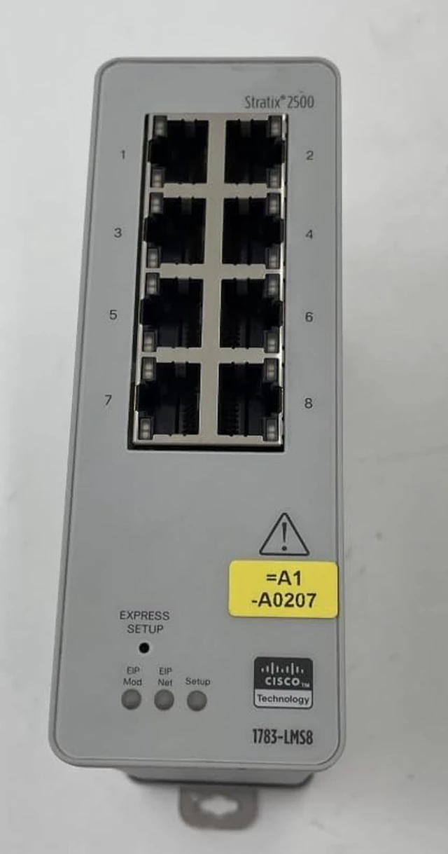 Alt view image 2 of 3 - Managed Ethernet Switch 8 Port Industrial Network Switch DIN Rail Mount Compact Design 1783-LMS8