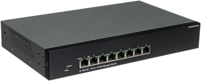 Main image of SF300-08 8-Port 100 Mbps 2-Port Gigabit Ethernet Switch Network Switch