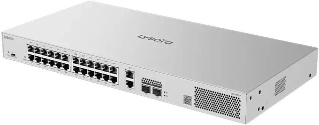Main image of Lysora LCS-24GS-P 24-Port Gigabit Cloud Managed PoE Switch with 2 SFP Uplinks
