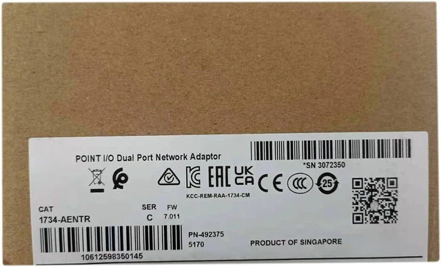 Main image of Point I/O Dual Ethernet Communication Adapter 2 Port Embedded Switch EtherNet IP 1734-AENTR