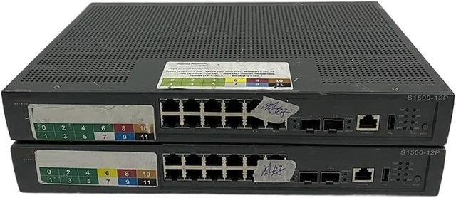 Main image of 12 Port Gigabit PoE Switch 2 Optical Ports Network Hub 1500-12P for Home Office Enterprise