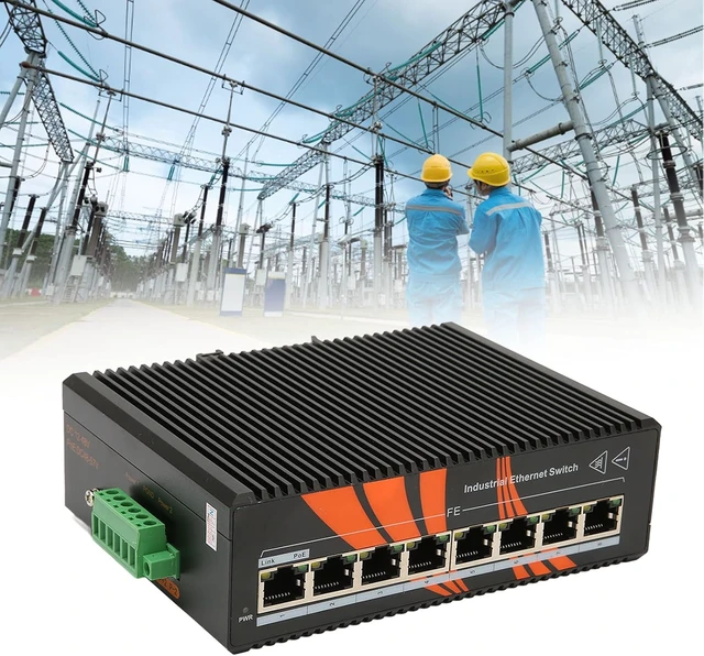 Alt view image 5 of 7 - Luocute Industrial Ethernet Switches 8 Port Unmanaged