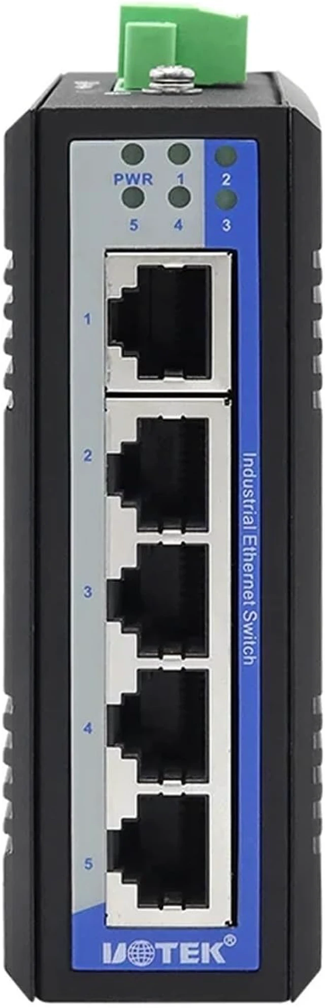 Alt view image 3 of 6 - 1PCS 1000M 5 Ports RJ45 Network Gigabit Unmanaged Industrial Ethernet Switch DIN-Rail IP40 Full Half Duplex UT-6405GC