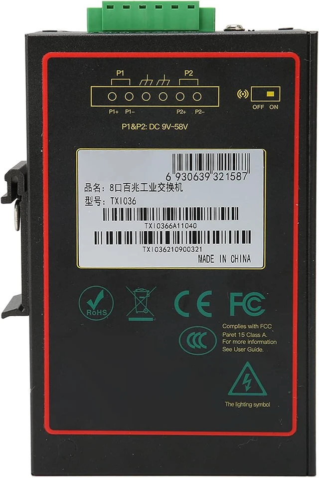 Alt view image 5 of 7 - 8 Port Ethernet Switch with Wide Temp Range