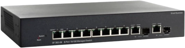 Main image of SF302-08 8-Port 100 Mbps 2-Port Gigabit Ethernet Switch Network Switch