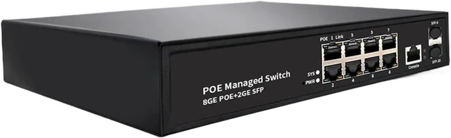 Main image of L2 Managed 8-Port Gigabit PoE with 2 SFP POE Switch Network Equipment