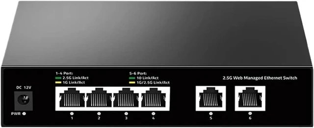 Main image of 2.5G Web Managed Switch,ZX310S-4T2XT 4 Port 2500Mbps and 2 Port 10G