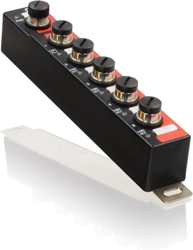 Main image of ITP-500-E - 5 Port Fast Ethernet Industrial Switch IP67 Waterproof, DIN Rail Mount, -40 to +75 Celsius
