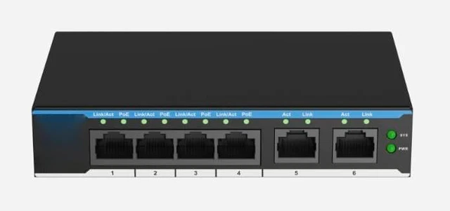 Main image of XCPOE-SW402G -X 6-Port Cloud-Managed Switch with 4 PoE Ports and 60W Power Budget