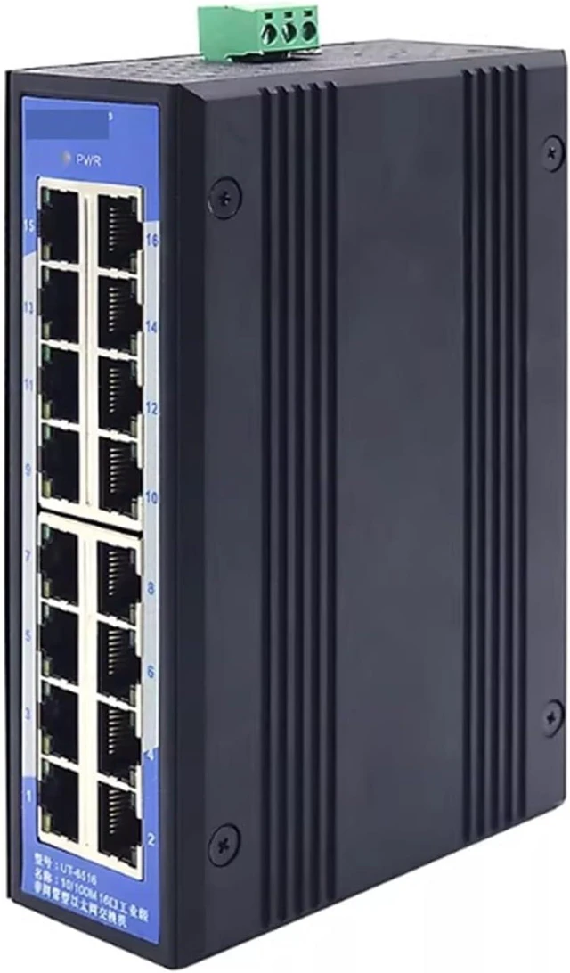 Main image of Industrial-Grade 16-Port Ethernet Switch UT-6516 Industrial Ethernet Switches