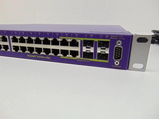 Alt view image 2 of 3 - Extreme Networks 16148 - Extreme Networks Summit 16148 X450e-48p Switch - 48 Ports Gigabi