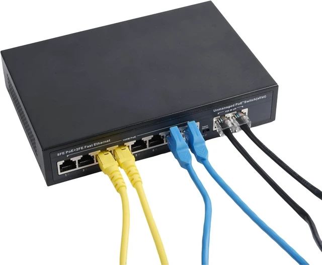 Main image of 10 Port POE Switch, 8 PoE Port and 2 Uplink, 10/100Mbps Ethernet
