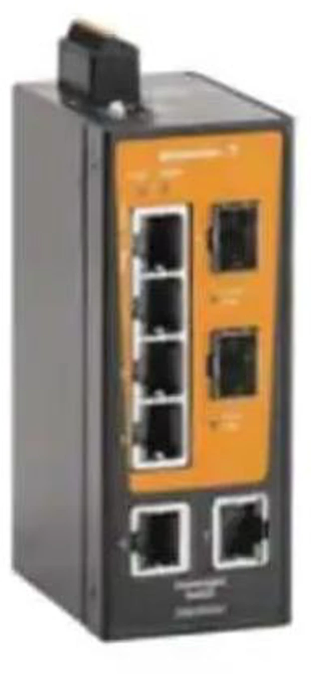 Main image of 2908160000, Unmanaged Ethernet Switches IE-SW-BLB-08-6TX-2FESFP Network Switch, unmanaged, Fast Ethernet, Number of Ports: 6X RJ45, 2X 100BaseSFP Slot, IP30, -40 C...75 C