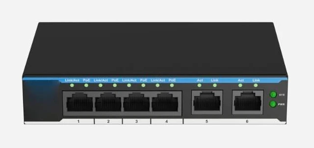 Main image of XCPOE-SW402G -X 6-Port Cloud-Managed Switch with 4 PoE Ports
