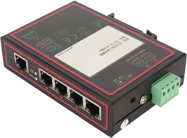 Alt view image 6 of 7 - Jiawu 5 Port Ethernet Switch, Robust Industrial Design